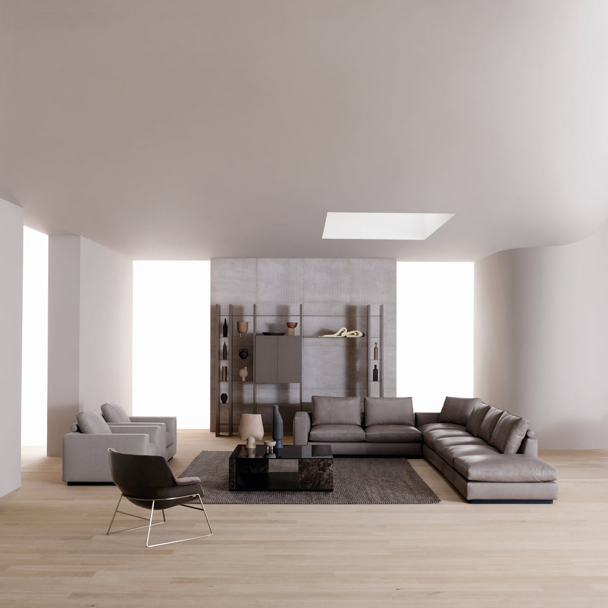 Dorsey Armchair – 82x87 / Wood (Frassino Tinto Noce) / Cuoio 38/Leather (Terrea 8006)-3