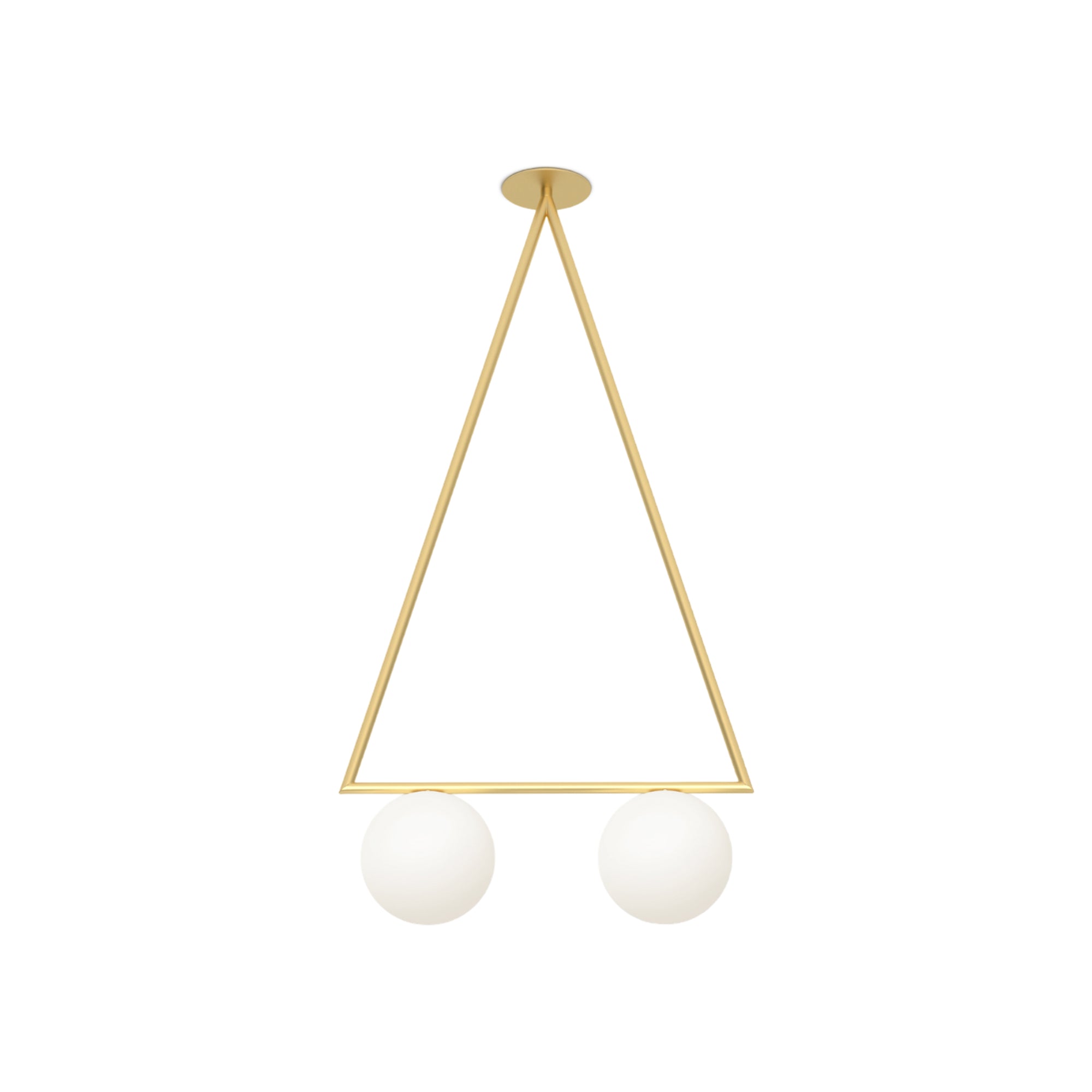 Dreiecksrotation 2 Globes Ceiling Lamp