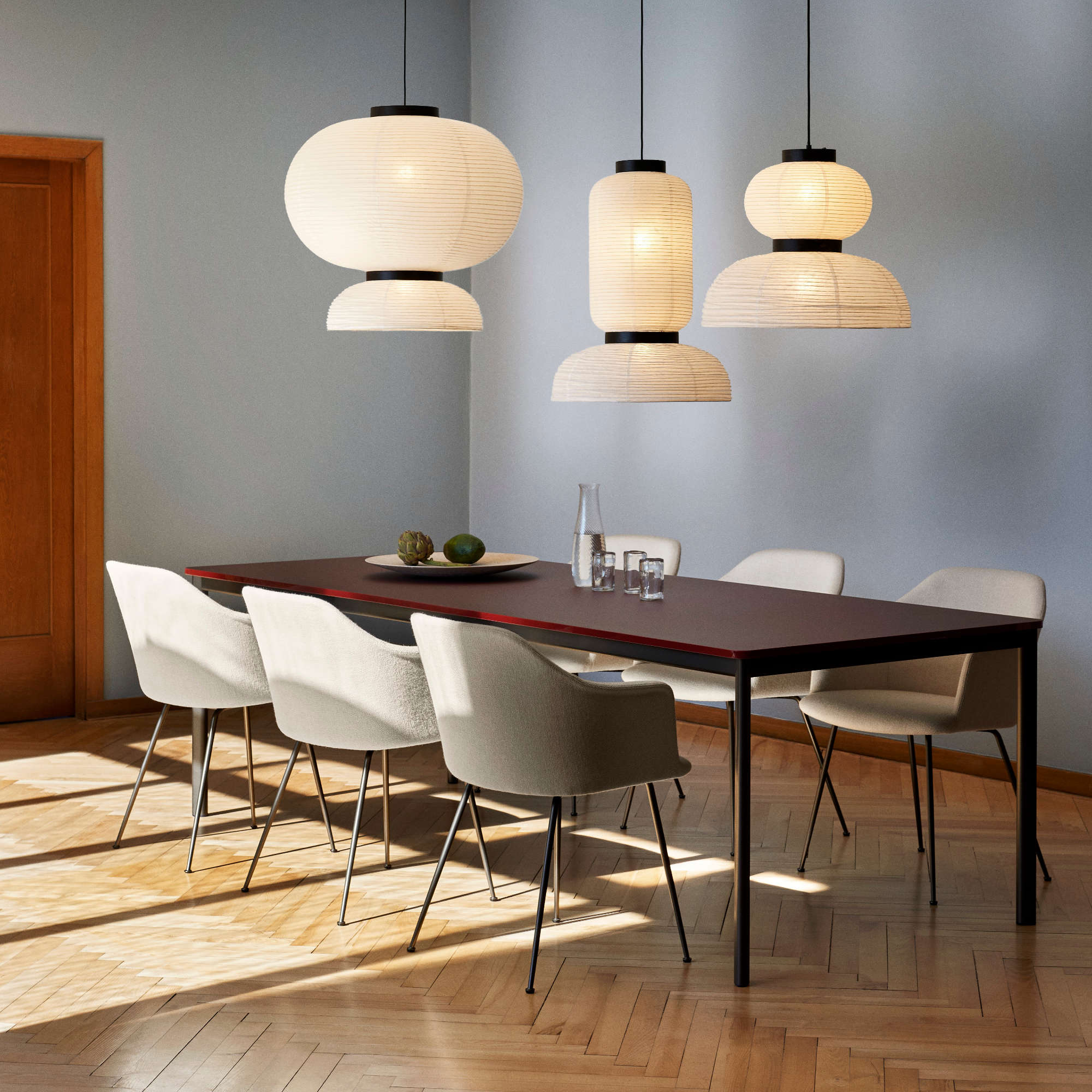 Drip HW60 Dining Table - Black/Black Fenix Nano Laminate-3