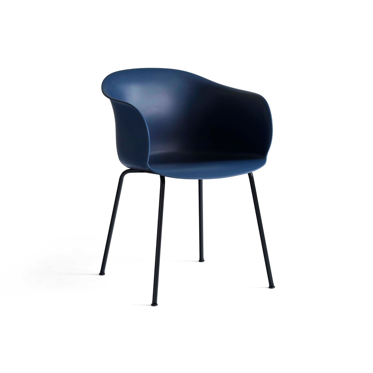 Elefy Dining Chair – 57.5x77 / Steel (Black) / Polypropylene (Midnight Blue)-1