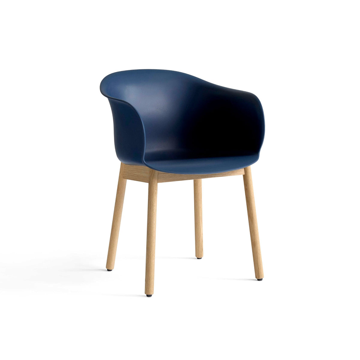Elefy Dining Chair – 57.5x77 / Wood (Oak) / Polypropylene (Midnight Blue)-1