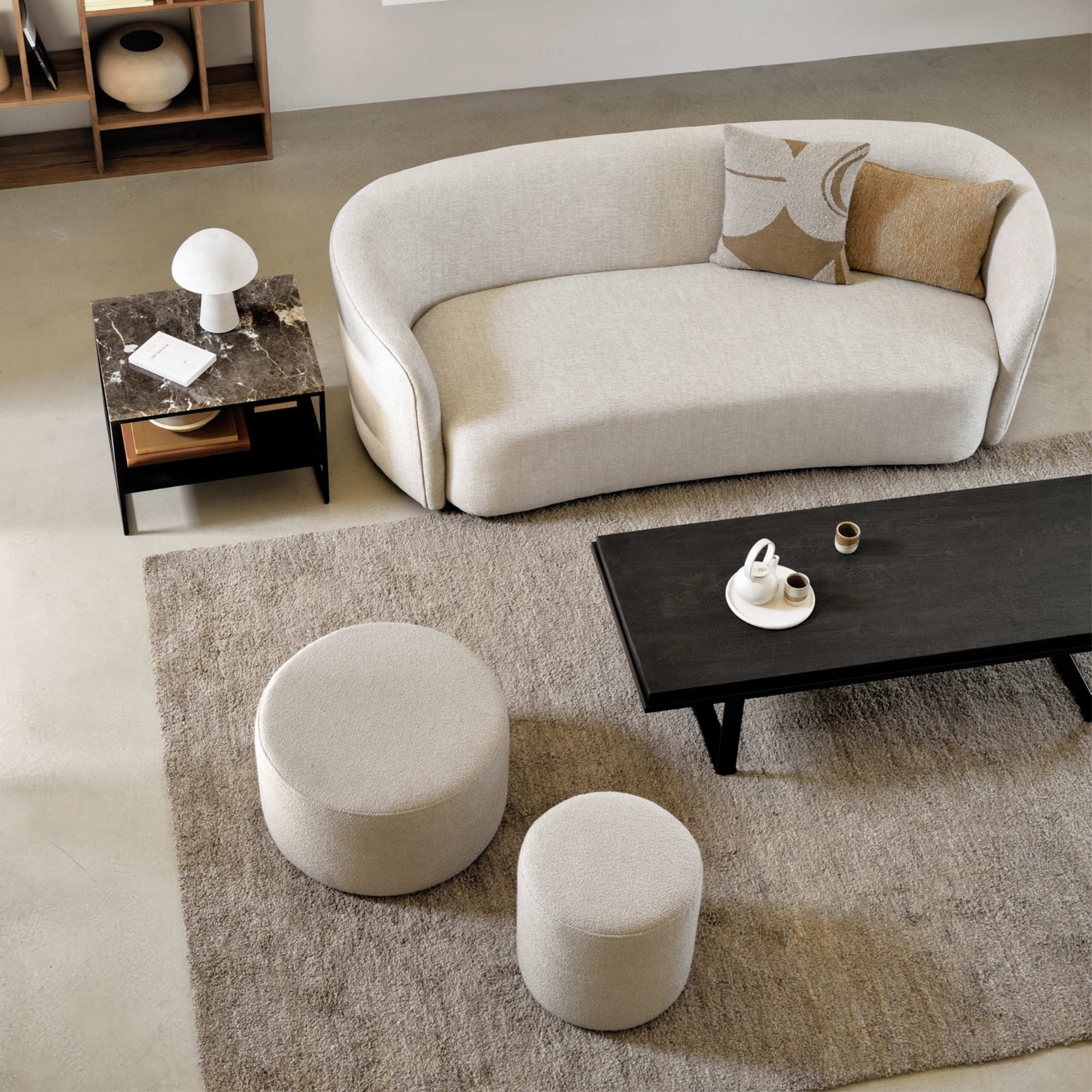 Ellipse Sofa - Fabric (Oatmeal)-3