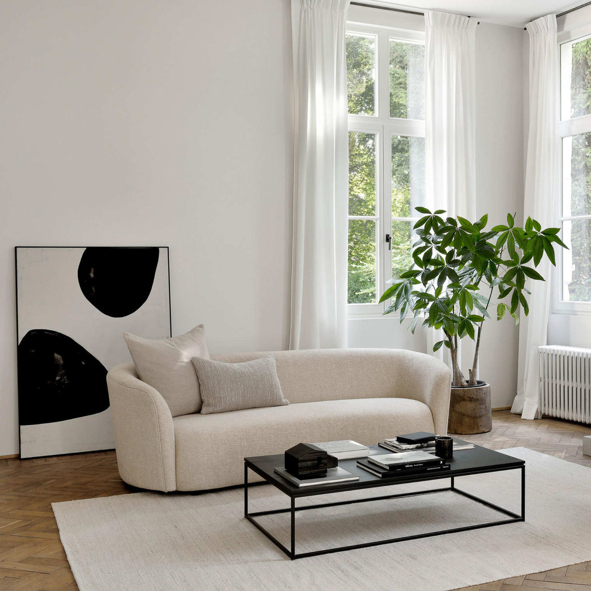 Ellipse Sofa - Fabric (Oatmeal)-2
