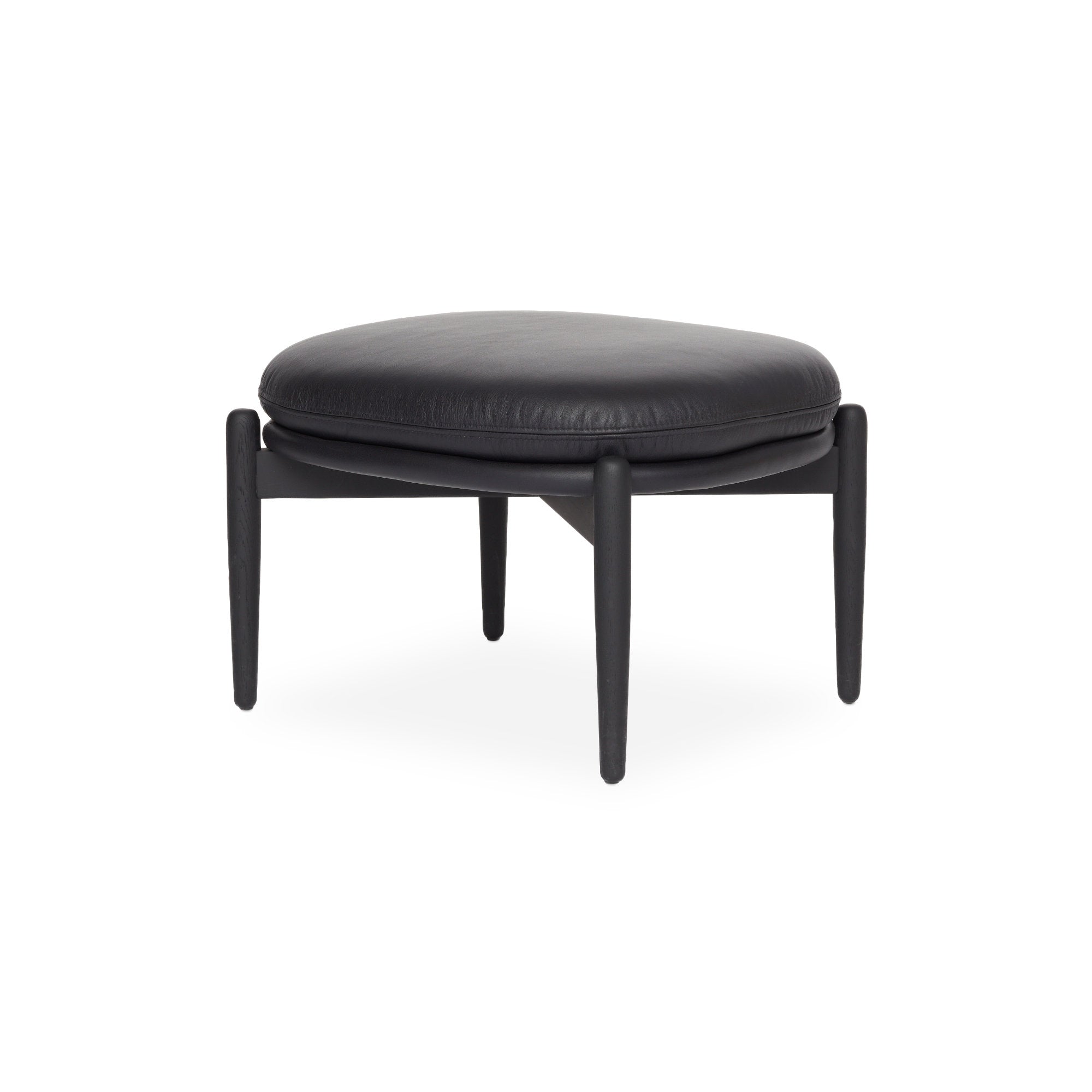 Embrace 56 Pouf - Leather Elmosoft 3 (Black 99999)-1