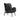 كرسي بذراعين صغير Embrace - جلد Elmosoft (أسود 99999)