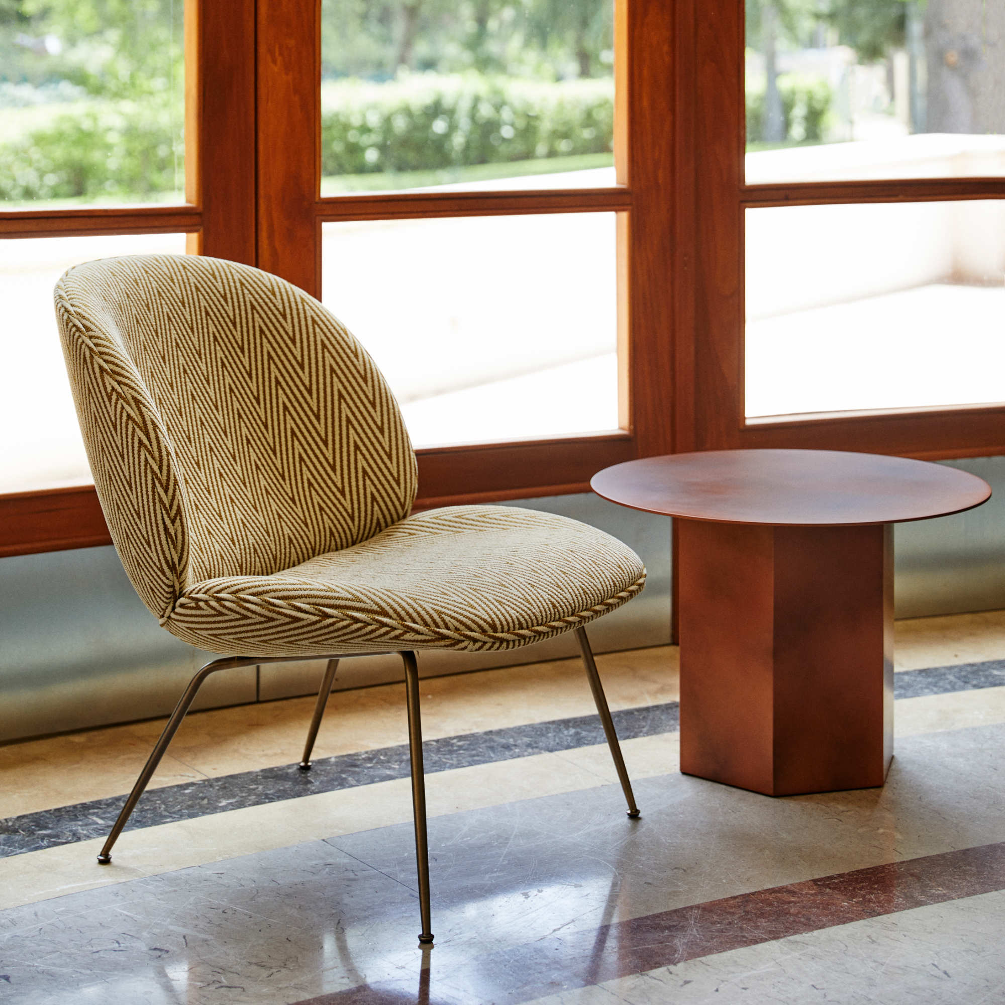 Epic 10074993 Round Side Table - Earthy Red-3