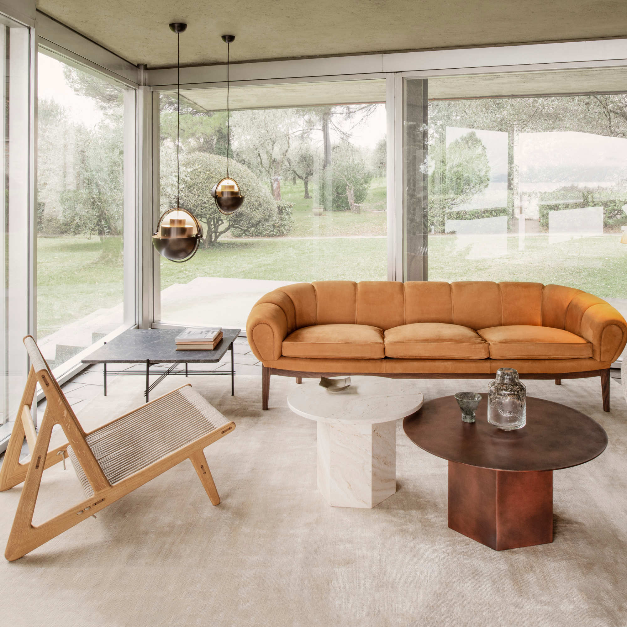 Epic 10074997 Round Coffee Table - Earthy Red-2