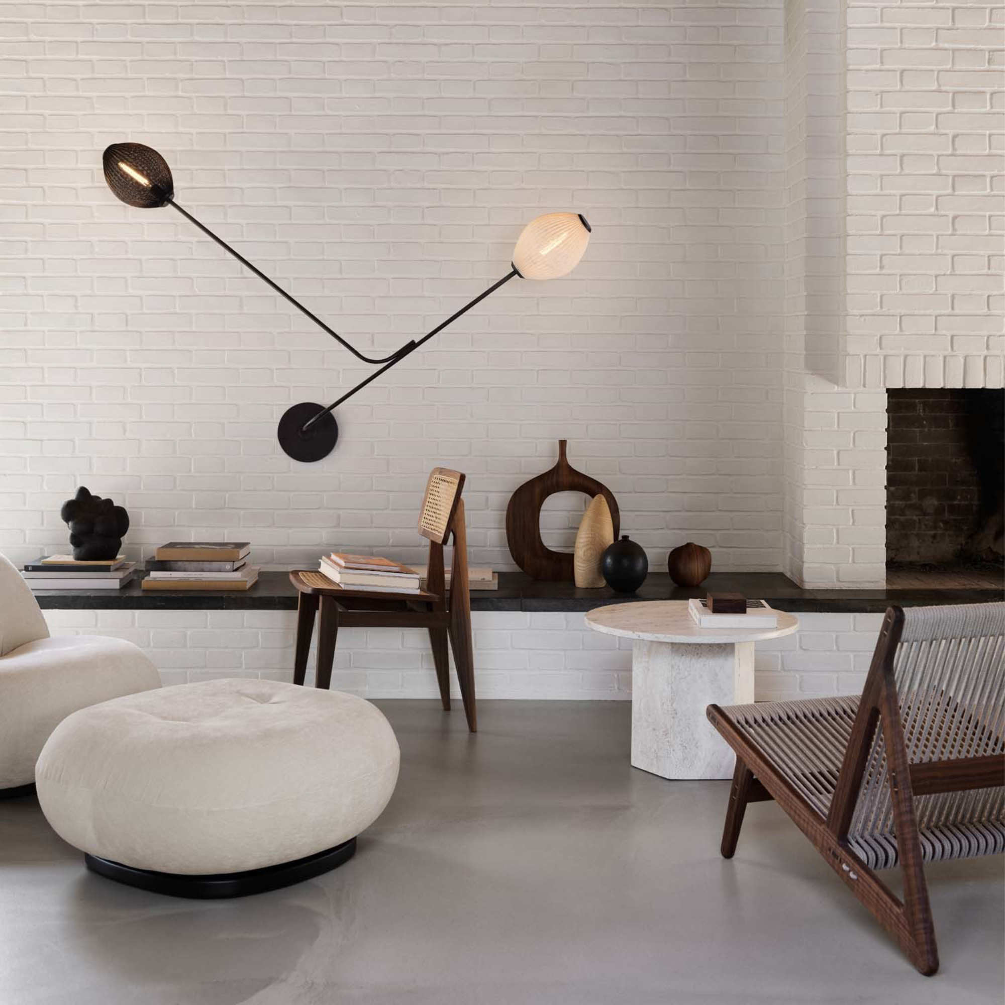 Epic 10042380 Round Coffee Table - Burnt Red Travertine-4