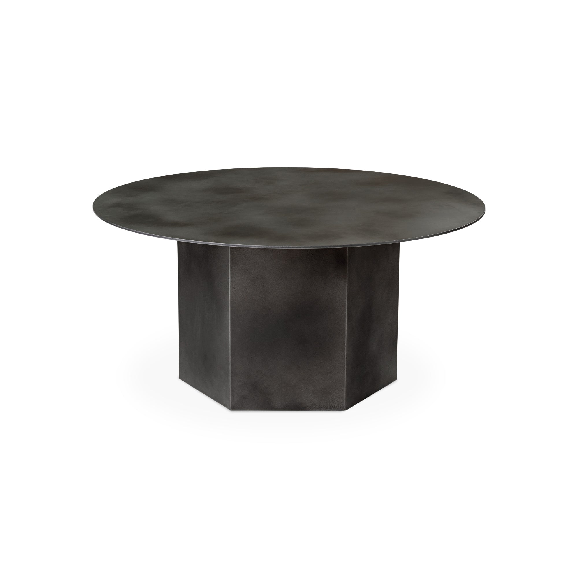 Epic 10074998 Round Coffee Table - Misty Gray