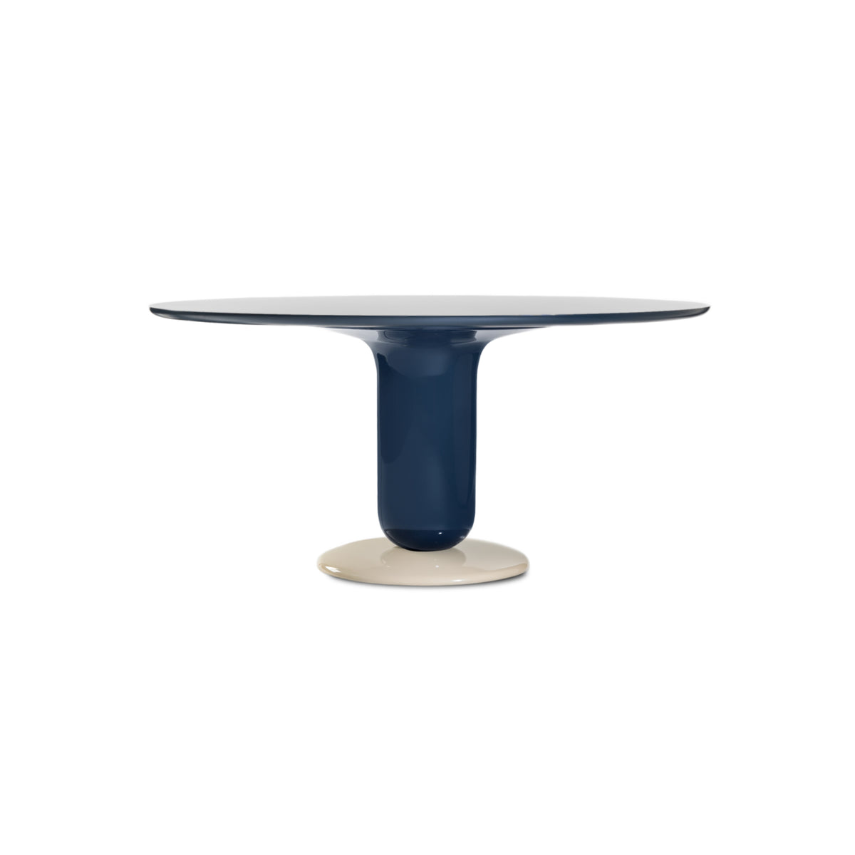 Explorer Dining Table – 130x73.5 / Wood (Ral 1015 Gloss Light Ivory) / Wood (Ral 5008 Gloss Grey Blue) / Wood (Laminated Fenix 725 Gris Perle)-1