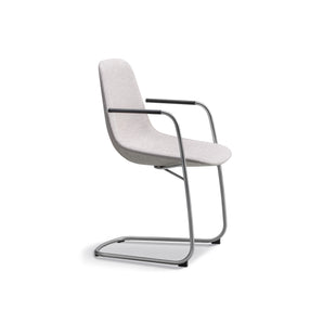 Eyes 4808 Cantilever Dining Chair - Mat Chrome/Fabric 2 (Clay 12)