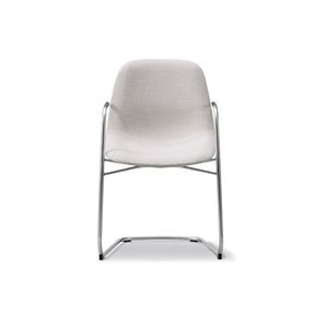 Eyes 4808 Cantilever Dining Chair - Mat Chrome/Fabric 2 (Clay 12)