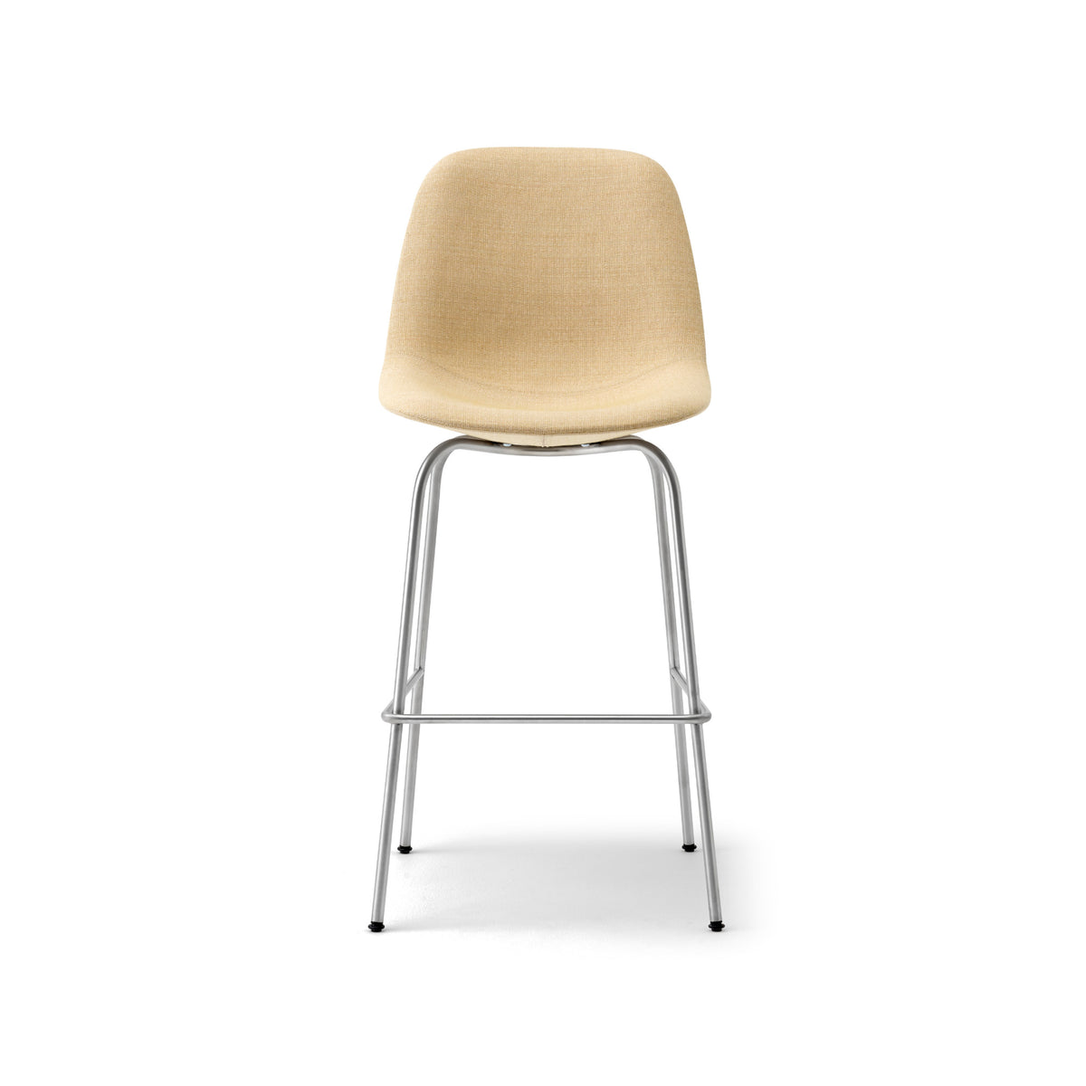 Eyes Bar Stool – 63x104 / Metal (Brushed Steel) / Fabric 2 (Foss 412)-2