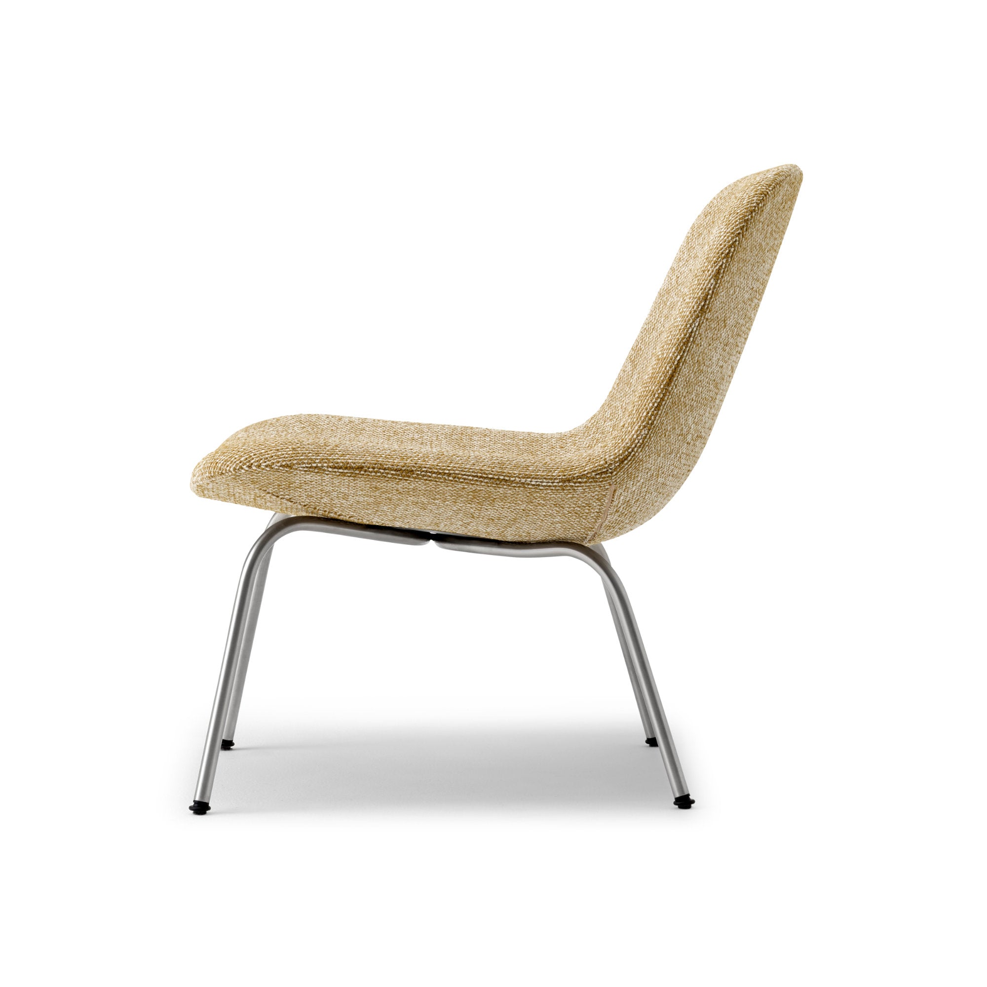 Eyes 4850 4 Leg Lounge Chair - Brushed Steel/Fabric 4 (Safire 16)-6