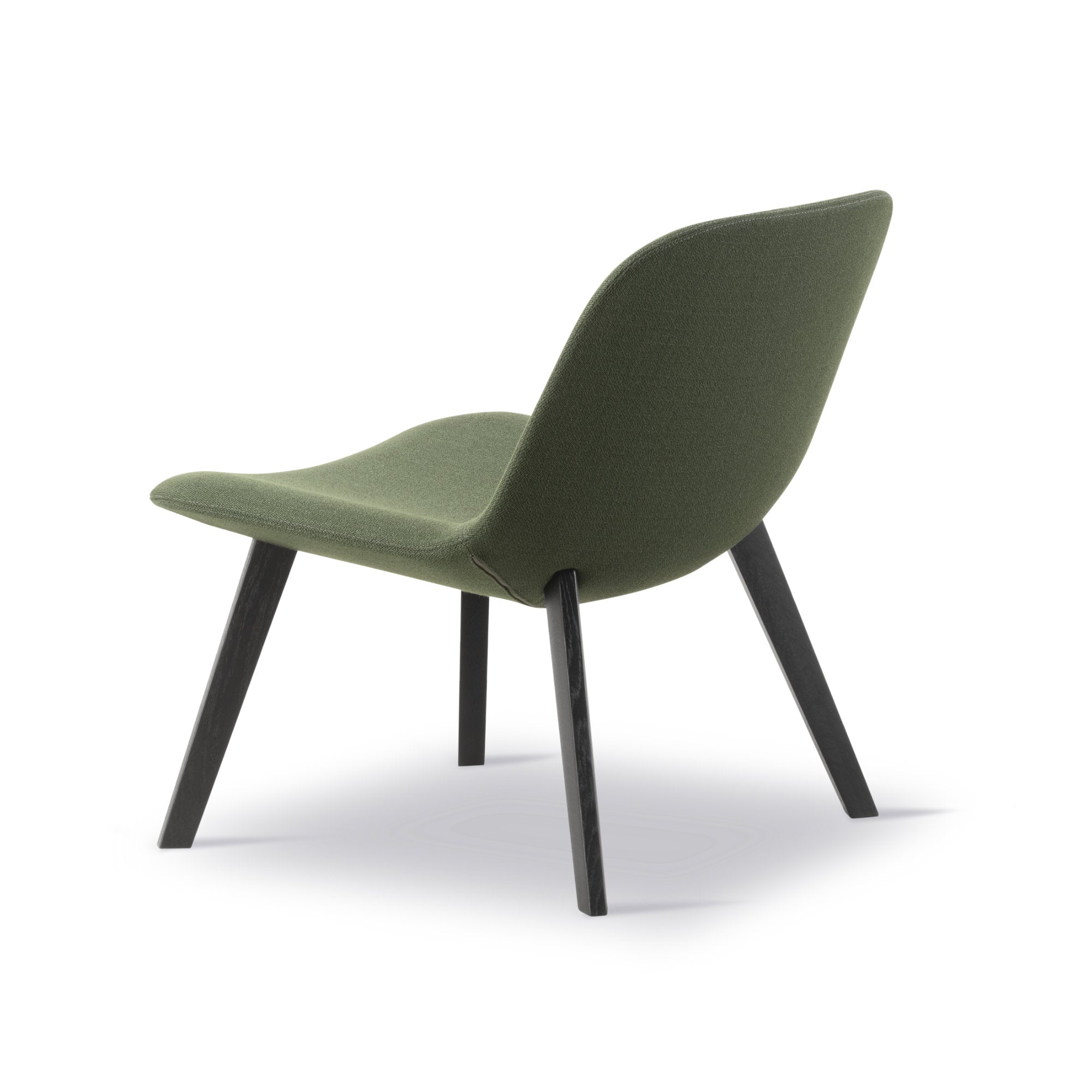Eyes 4854 Wood Base Lounge Chair - Black Lacquered Oak/Fabric 3 (Vidar 972)-4
