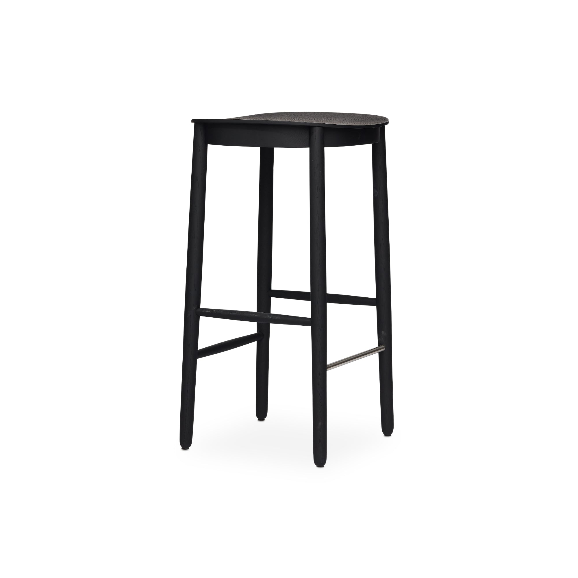 Figurine 65 Counter Stool - Black Stained Oak-1