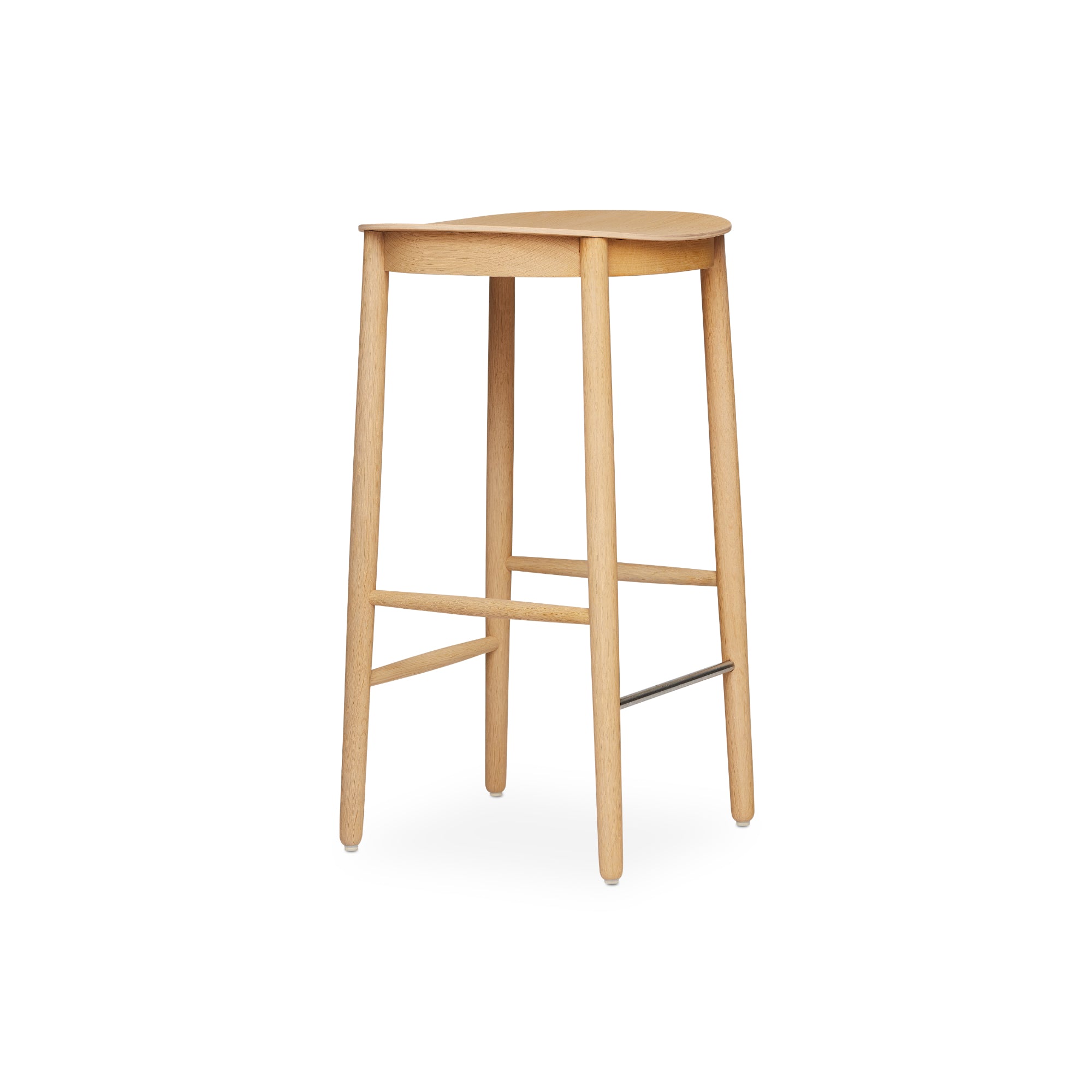 Figurine Counter Stool - Light Stained Oak