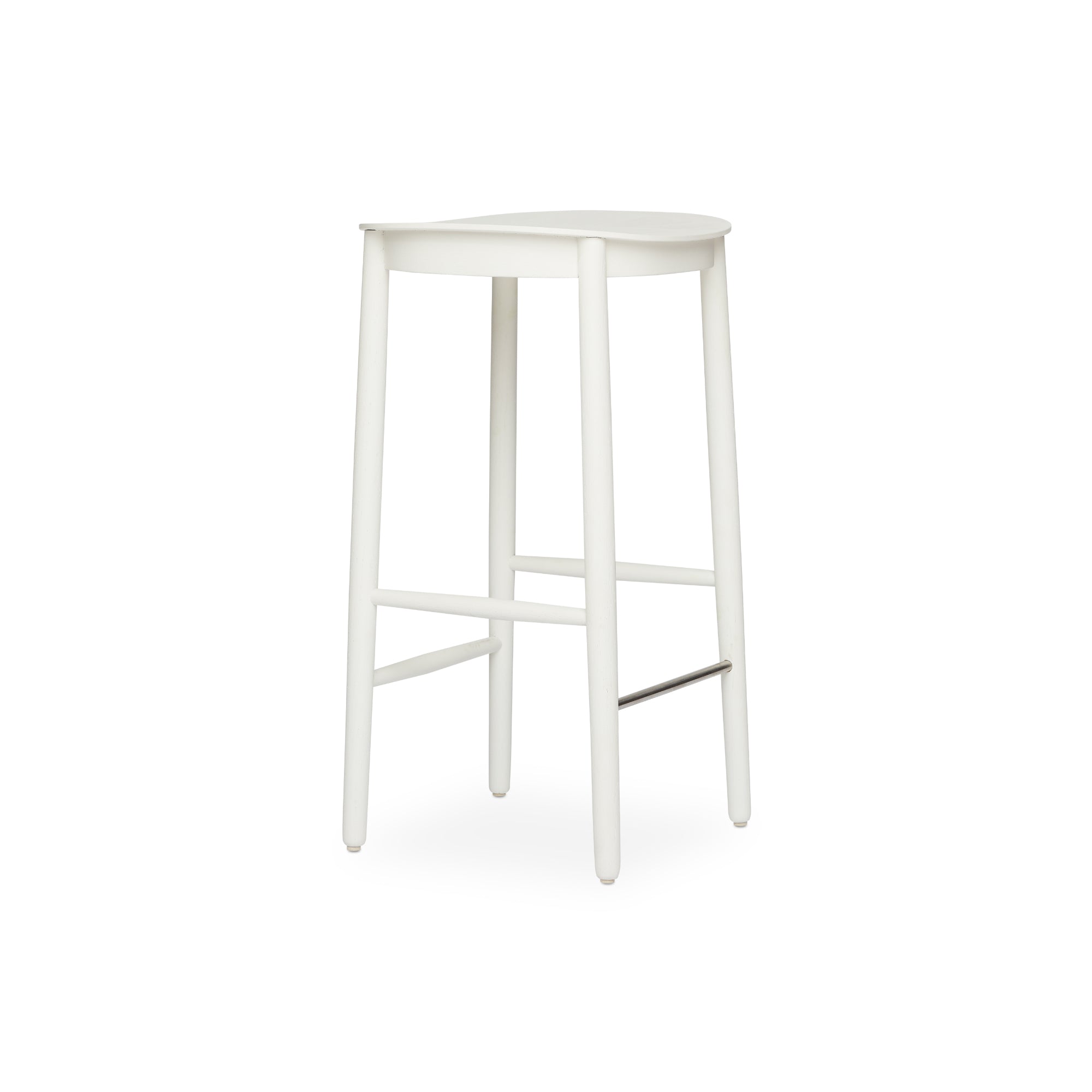 Figurine Counter Stool - White Stained Oak-1