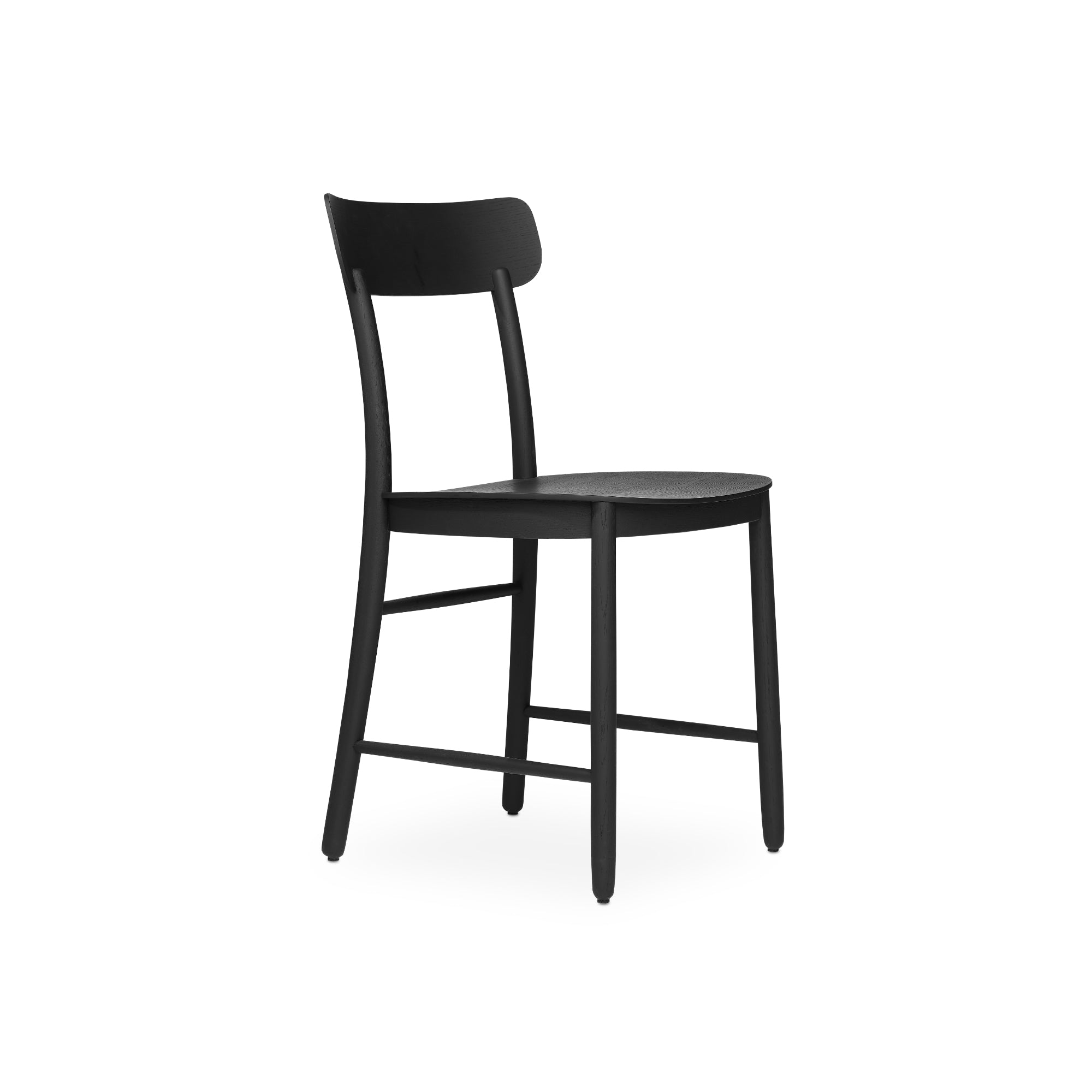 كرسي تمثال - بلوط أسود ملون-1