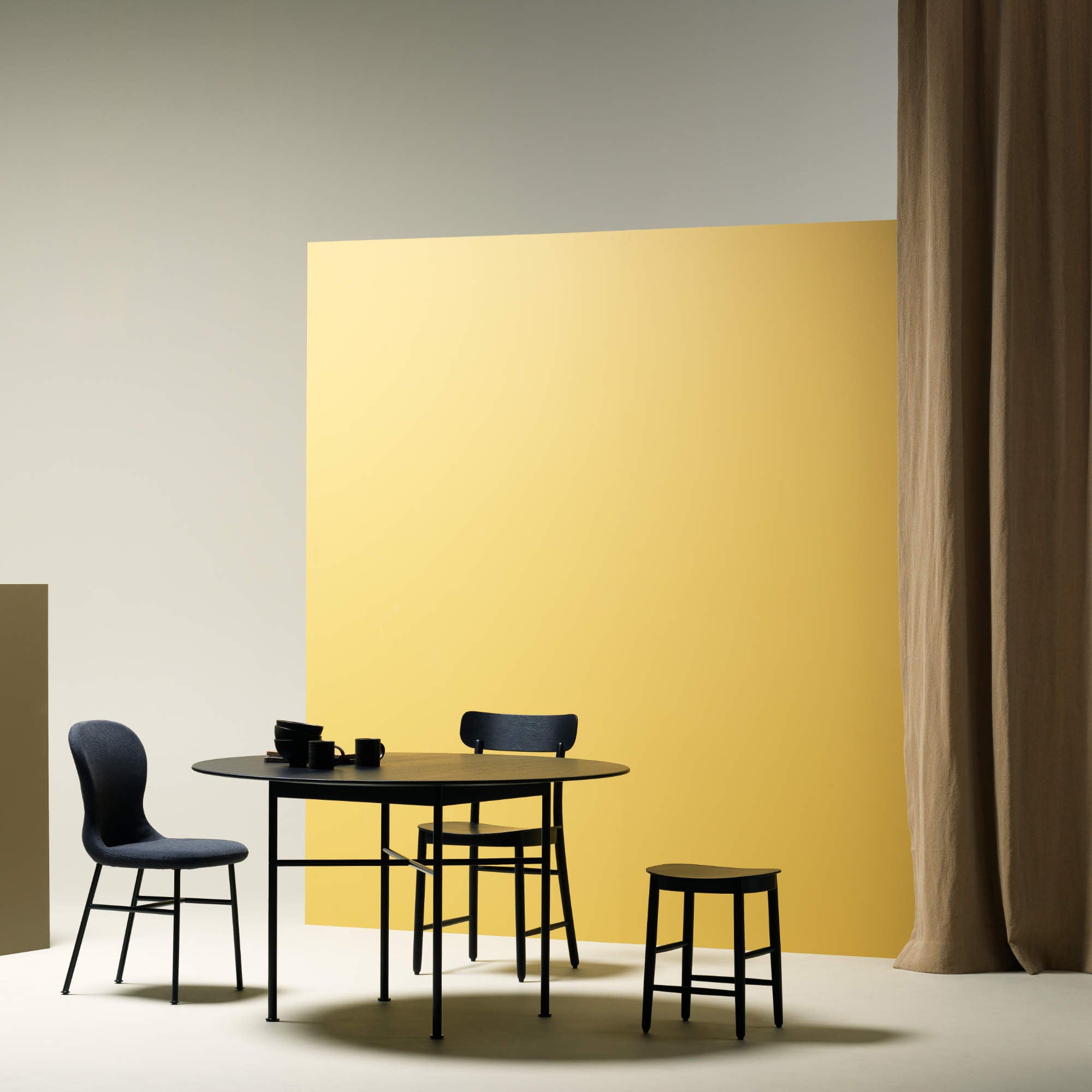 Figurine 45 Stool - Light Stained Oak-2