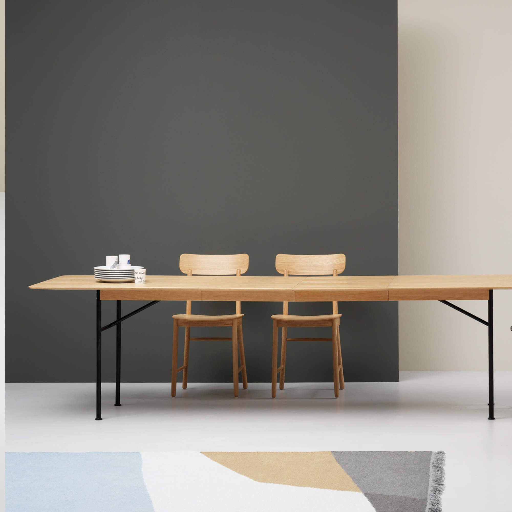 كرسي تمثال - بلوط أسود ملون-3