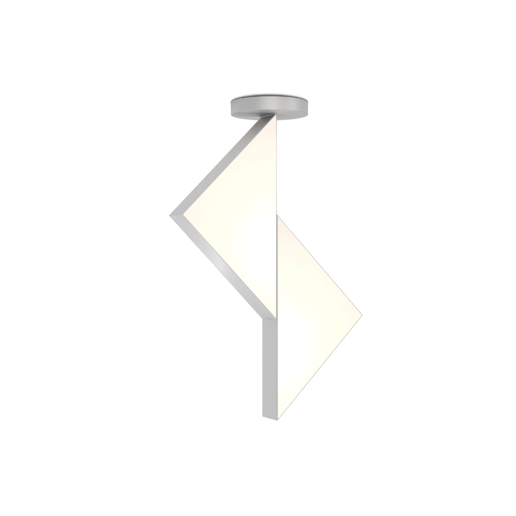 Flat Circle Triangle C03 Ceiling Lamp - Nickel