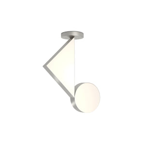 مصباح السقف ذو الأشكال المسطحة - نيكل