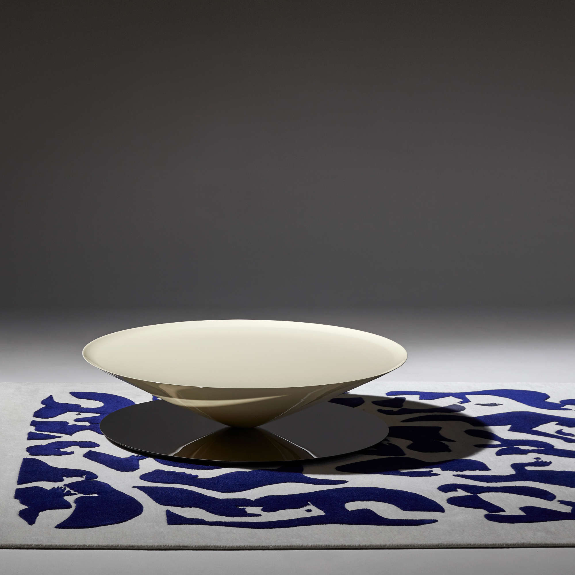 Float Coffee Table - Shiny Cream-2