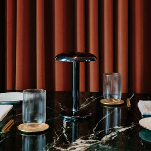 مصباح طاولة محمول من Gustave Residential - مطلي باللون الأخضر