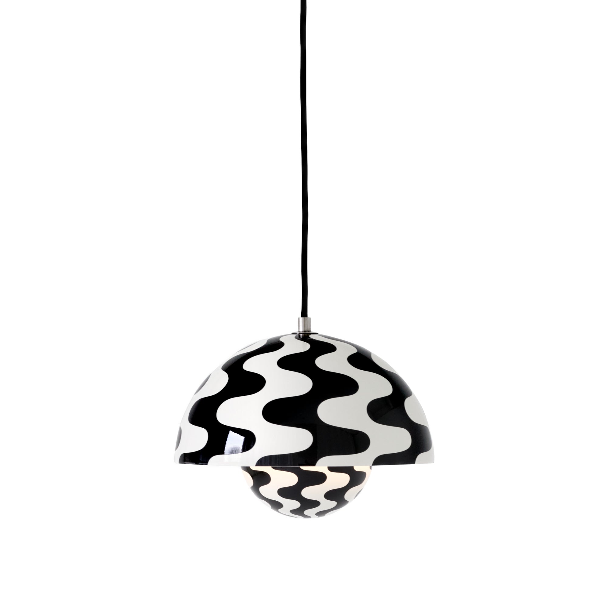 Flowerpot VP1 Pendant Lamp - Pattern Black/White