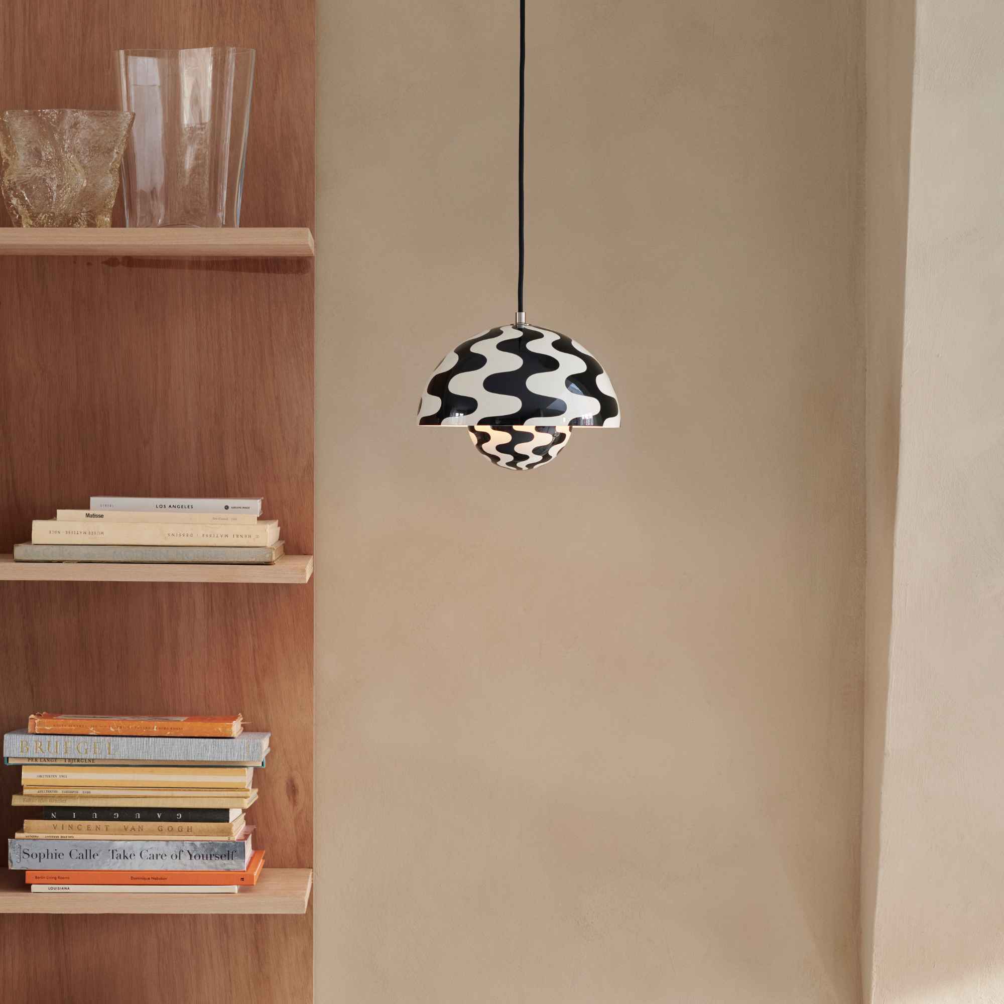 Flowerpot VP1 Pendant Lamp - Pattern Black/White
