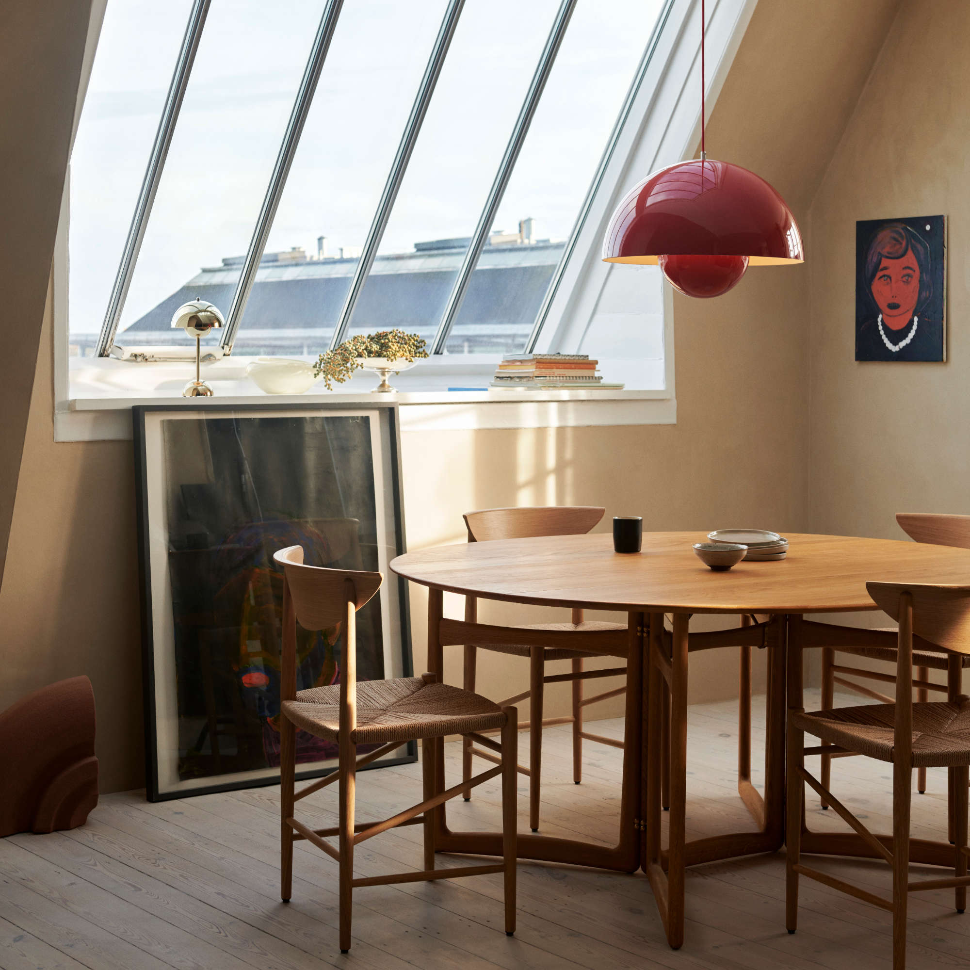 Flowerpot VP2 Pendant Lamp - Vermillion Red