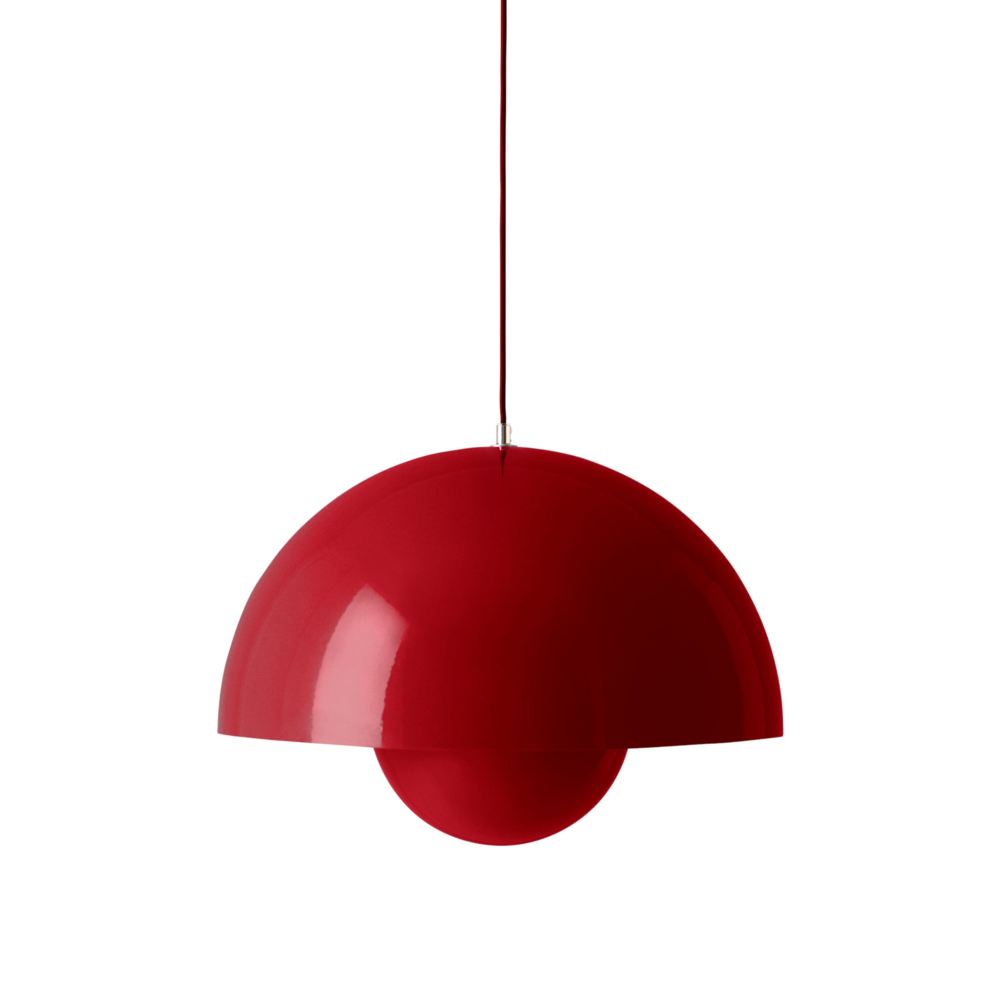 Flowerpot VP2 Pendant Lamp - Vermillion Red