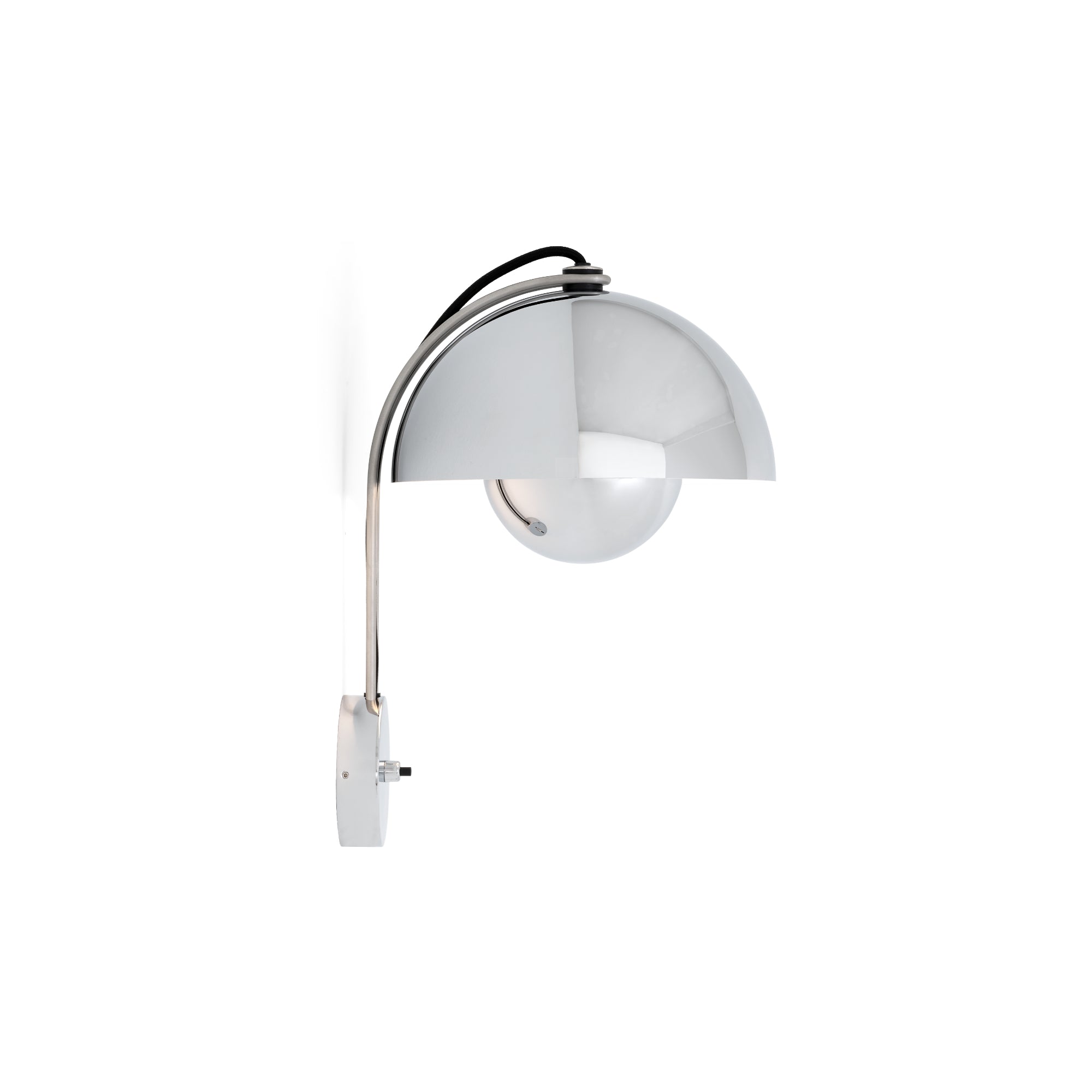 Flowerpot VP8 Wall Lamp - Chrome-Plated