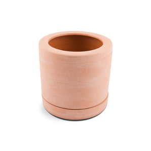 Flush Pot w Plate - Pink - D28.5