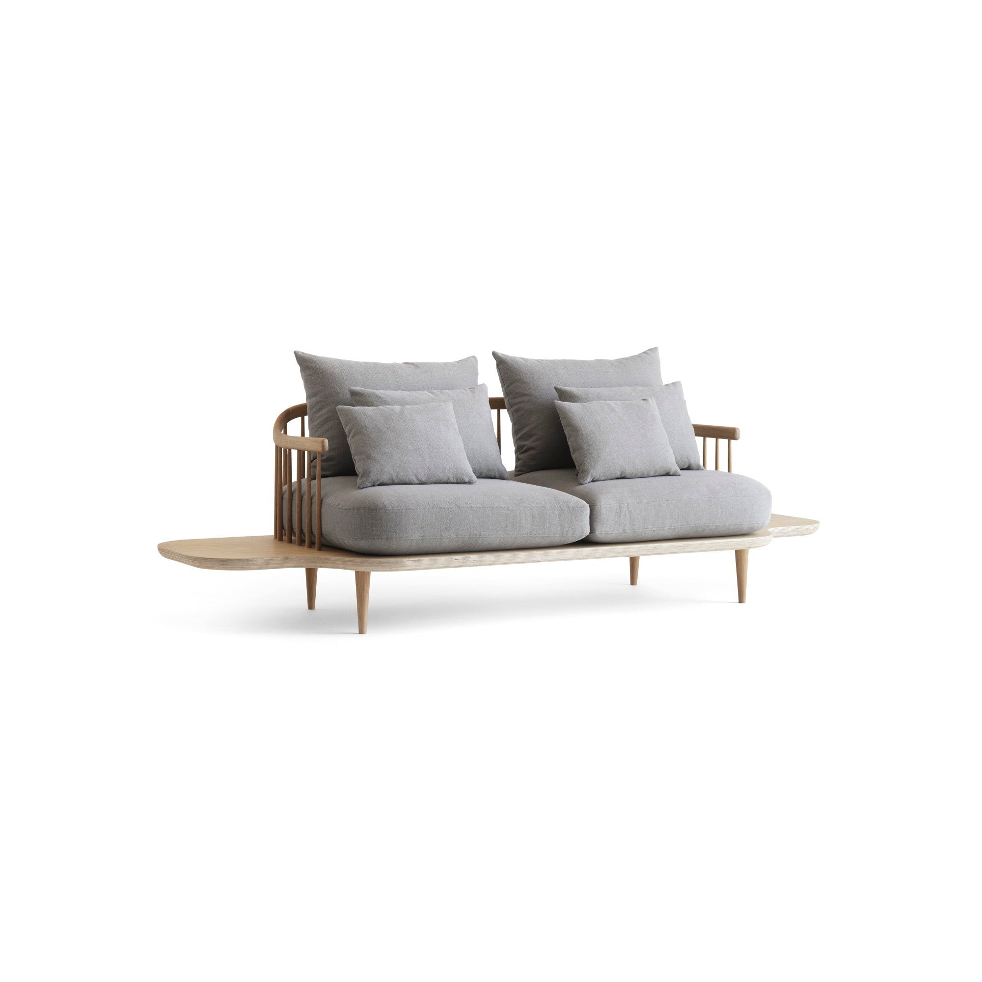 Fly SC3 Sofa - Oiled Oak/Fabric 1 (Hot Madison 094)
