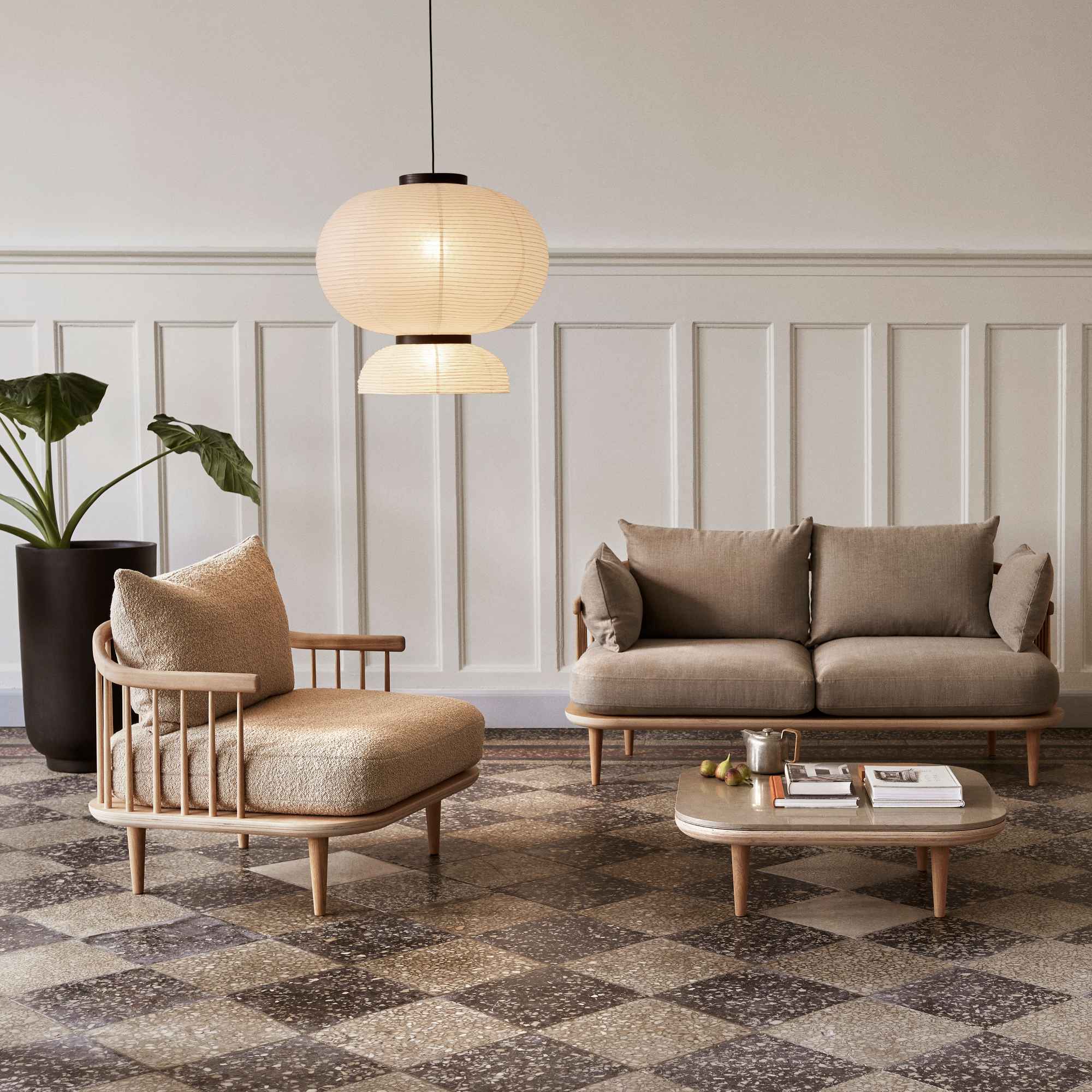 Fly SC1 Armchair - Oiled Oak/Fabric 1 (Hot Madison 094)-5