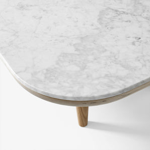 Fly SC5 Coffee Table - White Oak/Bianco Carrara