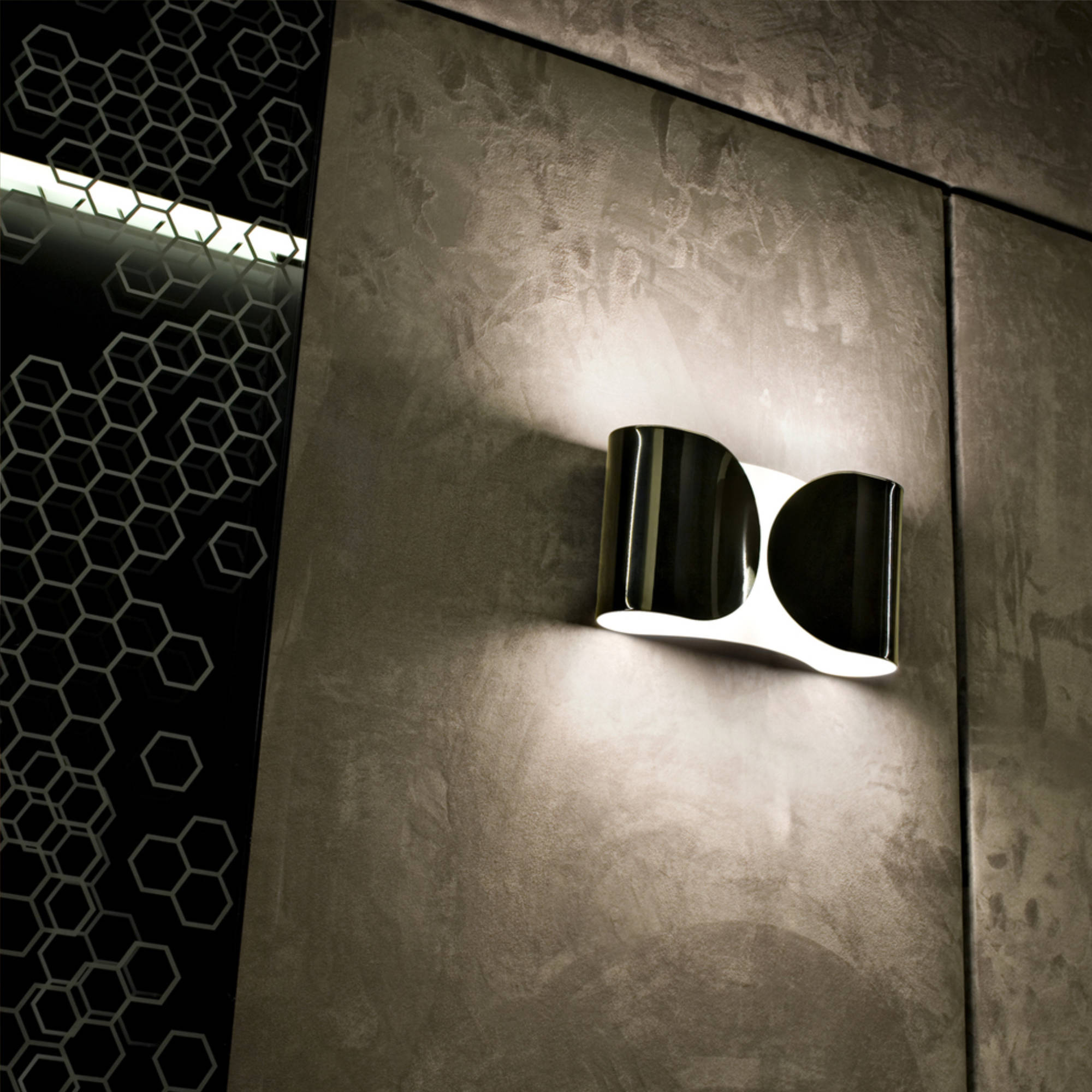 Foglio Wall Lamp - Black Nickel