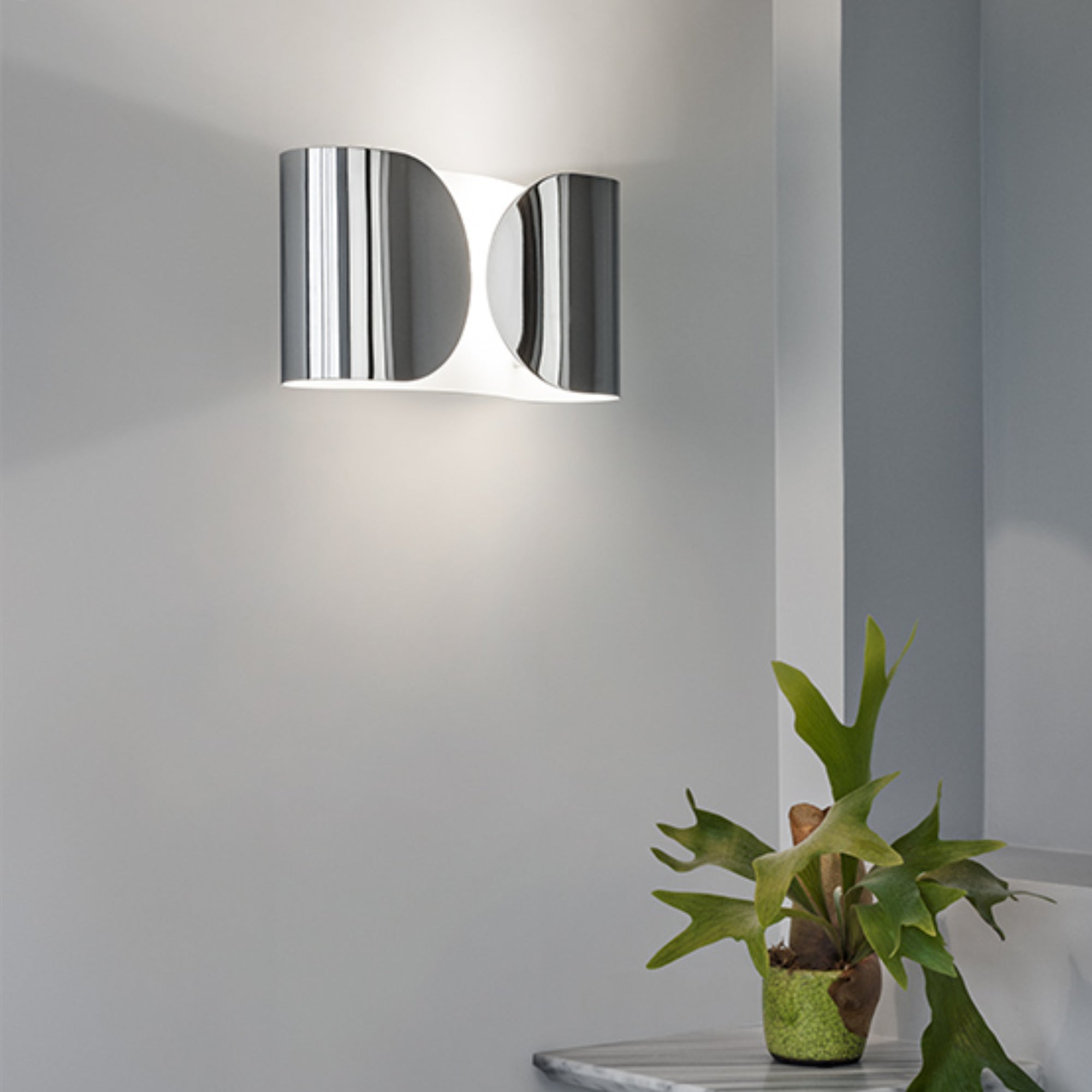 Foglio Wall Lamp - Chrome