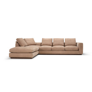 Fripp 031.052 L-Shaped Sofa - Leather (Old Velvet 2015)