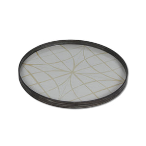 Geometry Glass Tray - Round