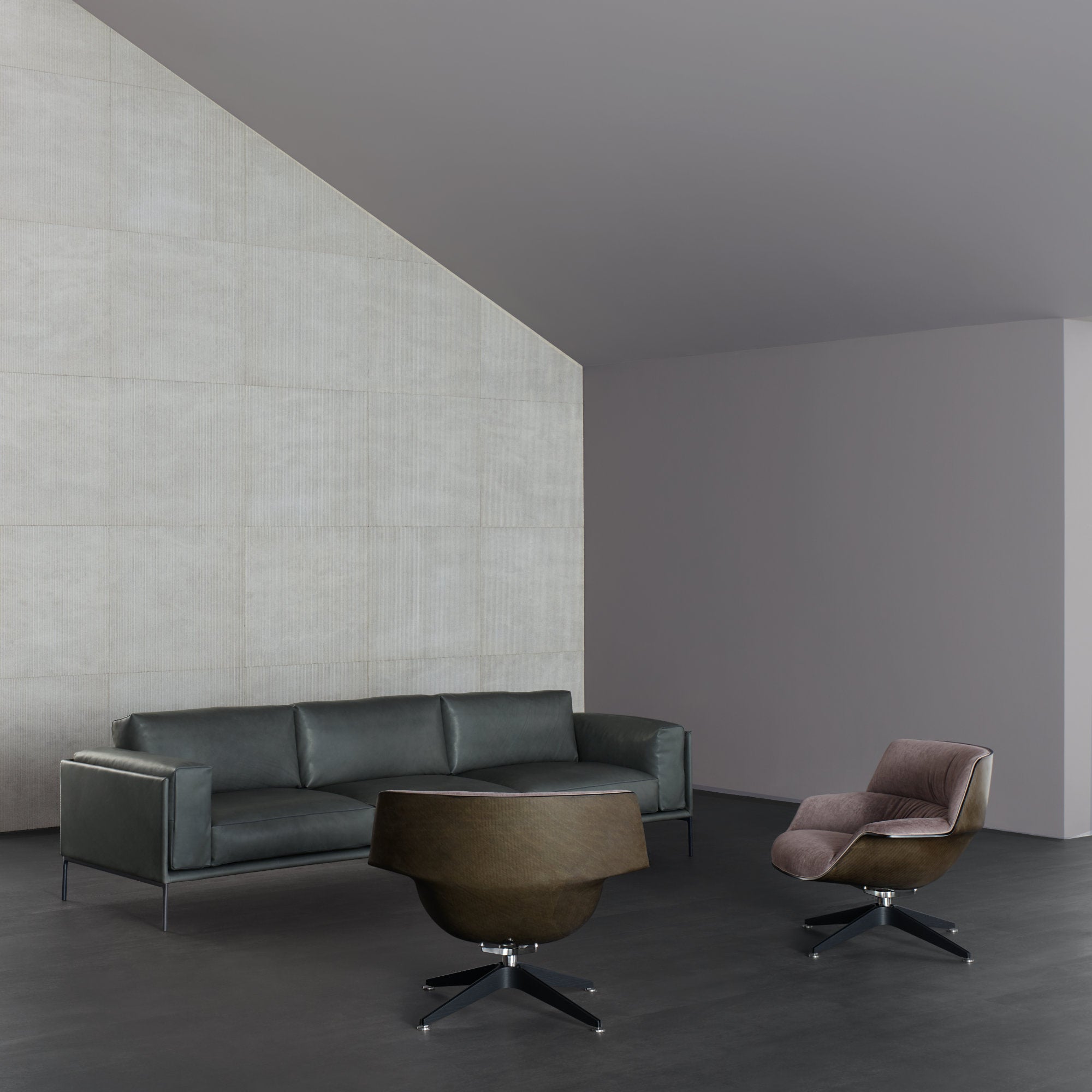 Giorgio 421P Sofa - Leather (Daino 002)-3