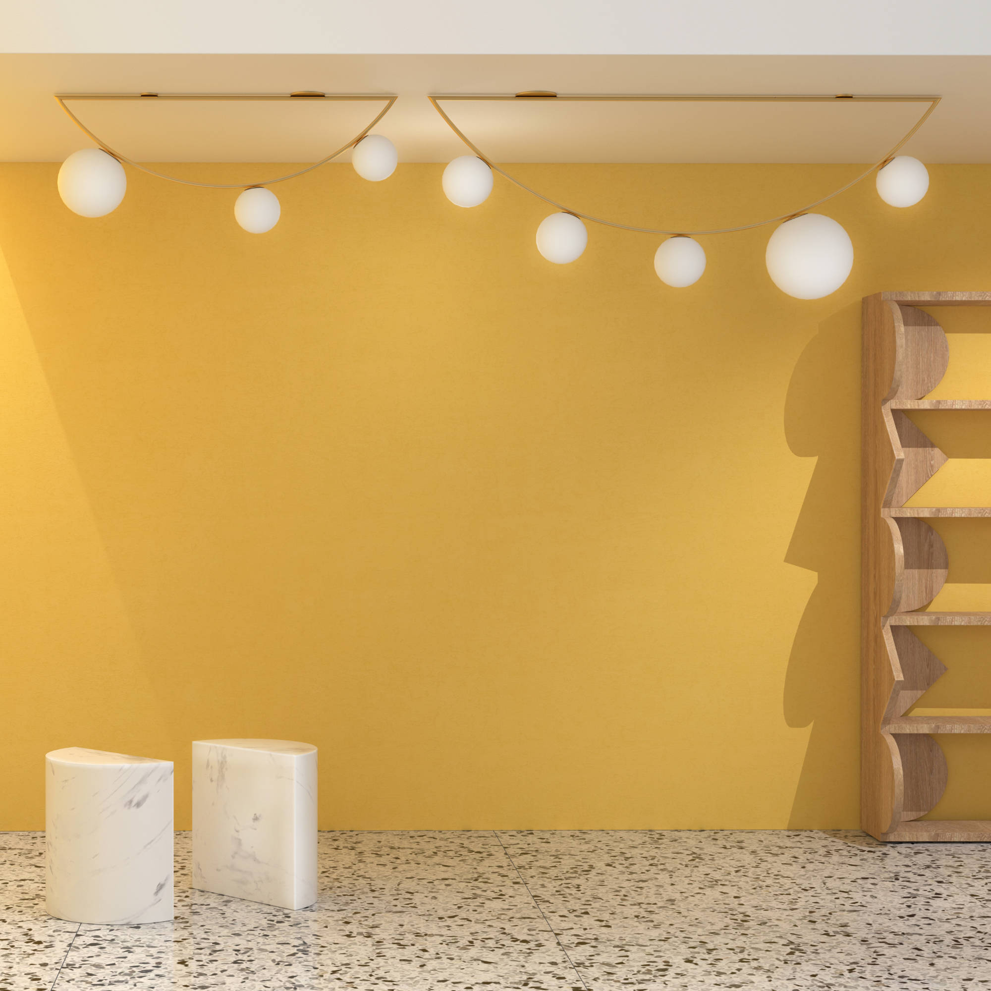 Girlande C03 Ceiling Lamp - Brass