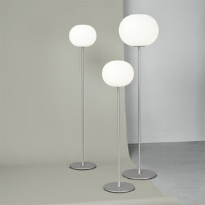 Glo-Ball 1 Floor Lamp - Silver