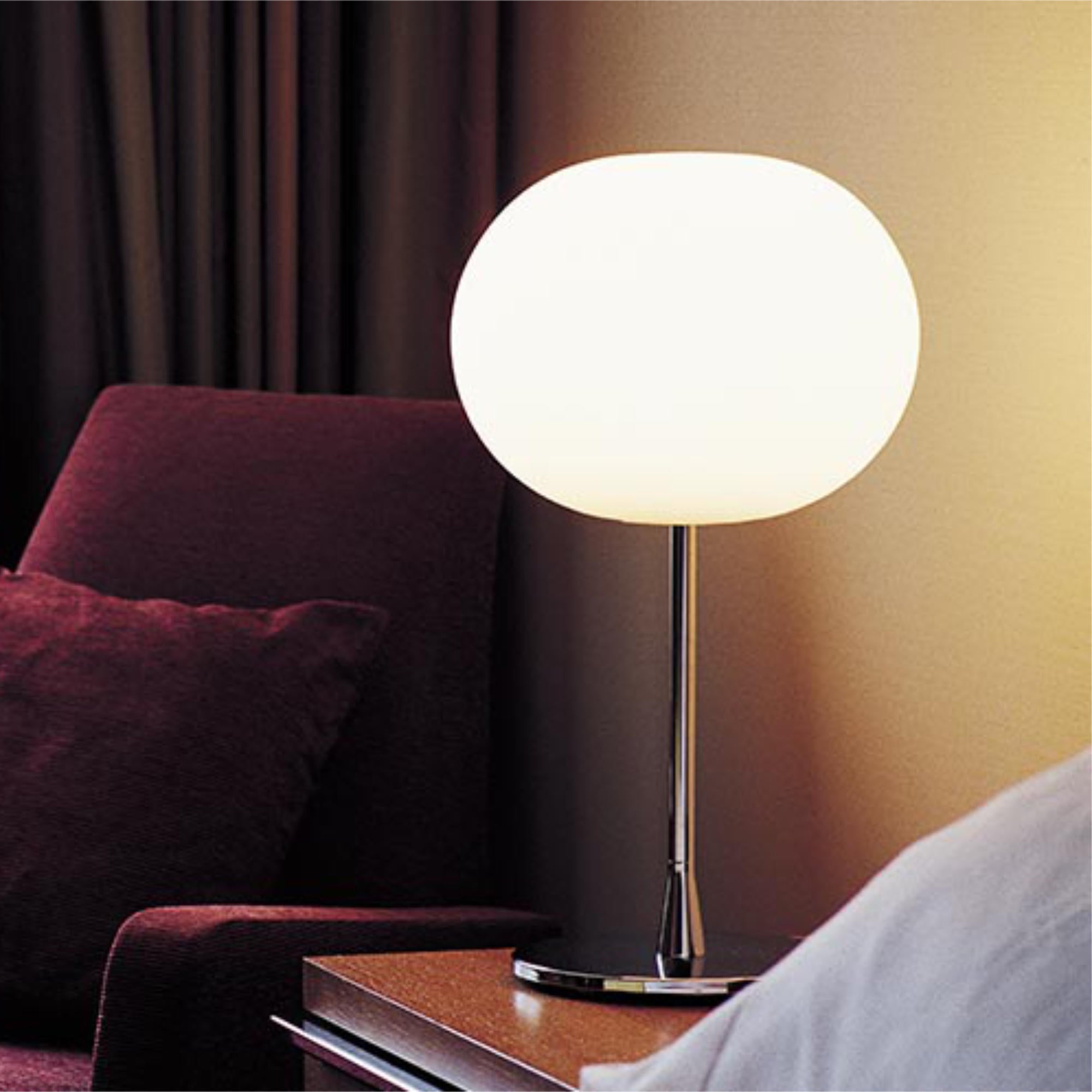 Glo-Ball Table 1 Table Lamp - Silver-3
