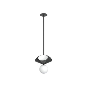 Globe with Three Cones Pendant Lamp - Black