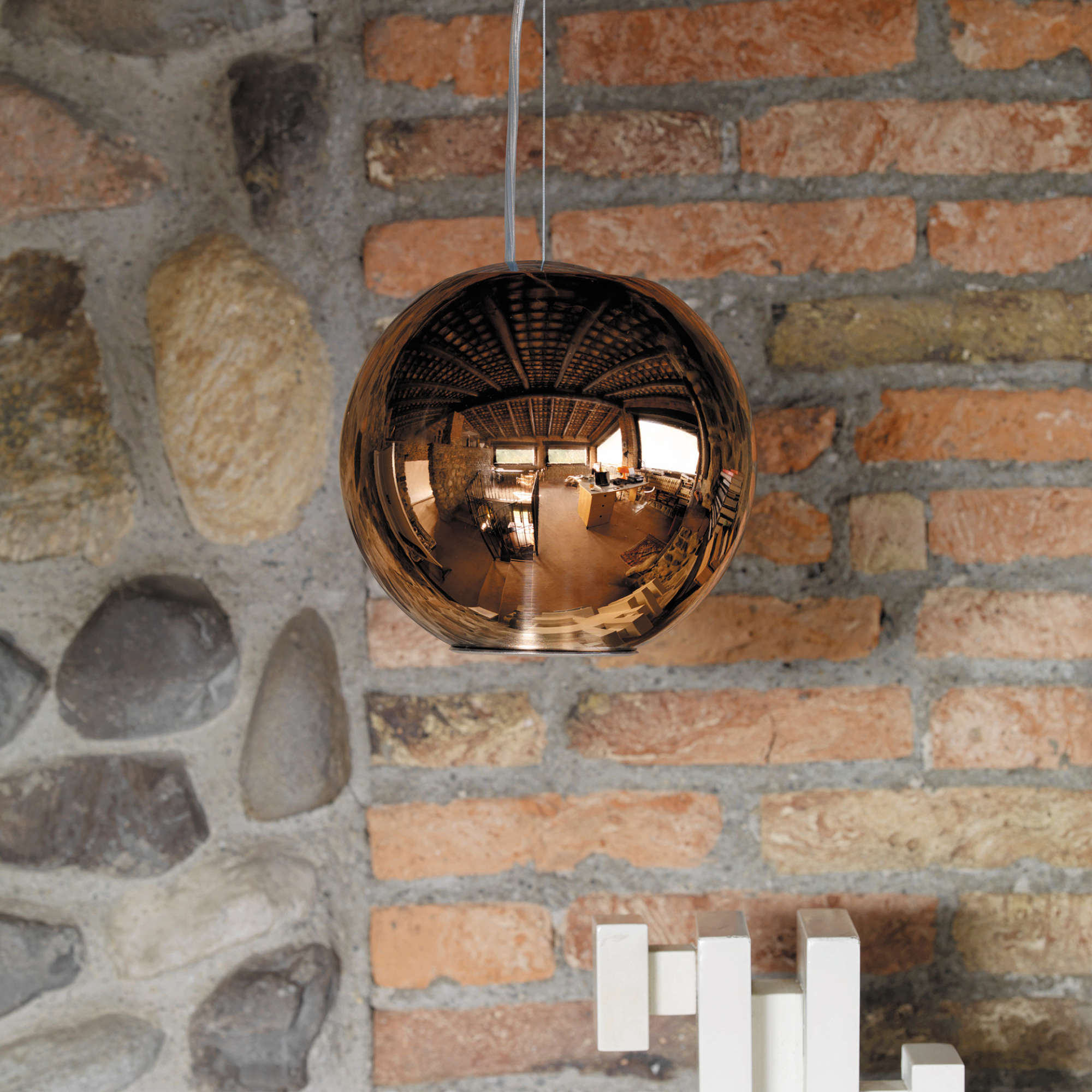 Globo Di Luce Large Pendant Lamp - Copper-2