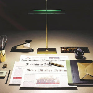 Goldman Table Lamp - Brass/Green