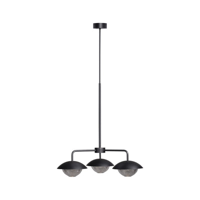 Grace 3 1450 Pendant Lamp - Black/Crystal Class